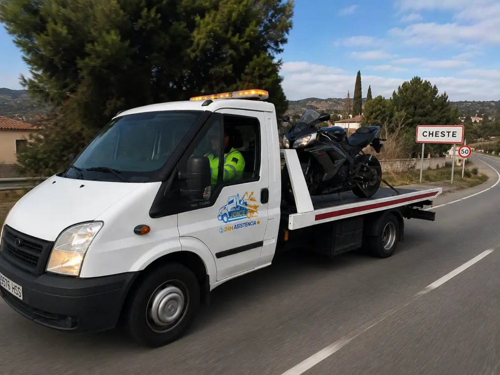 Grúa en Cheste 24h con asistencia en carretera