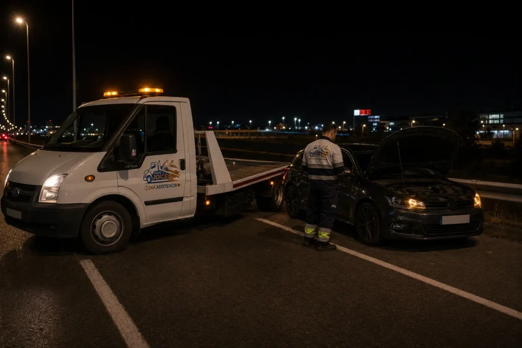grúa asistencia en carretera 24h en Valencia