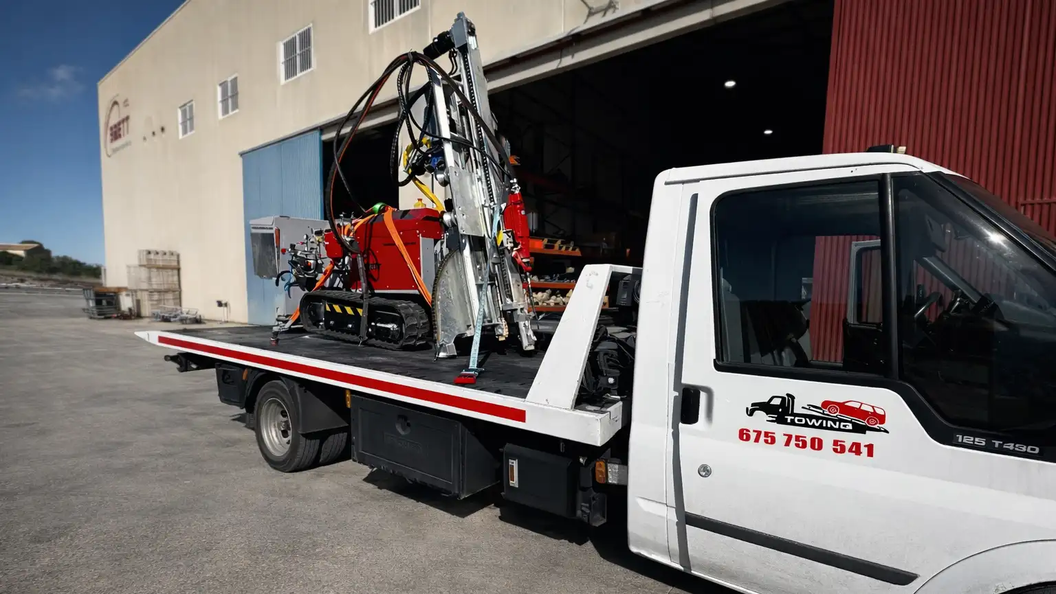 gruas transporte maquinaria
