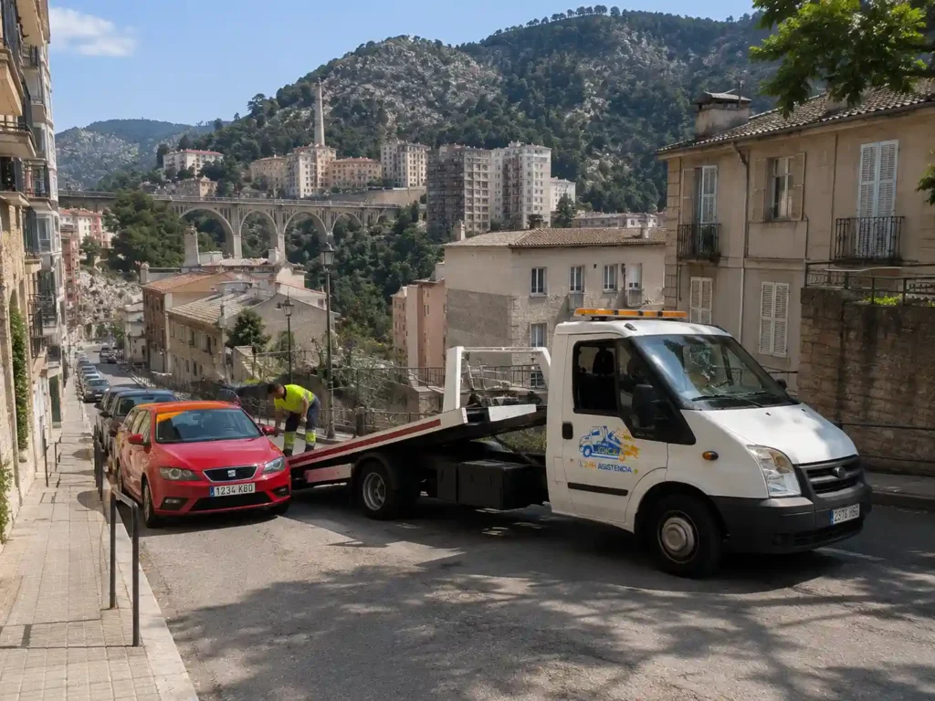Grúa en Alcoi 24h con asistencia rápida en carretera