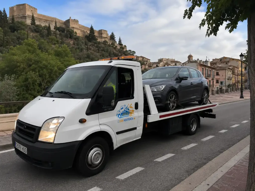 Grúa en Xàtiva 24h para asistencia en carretera
